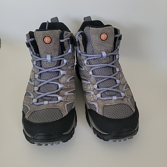Merrell Moab 2 Mid Waterproof Women\'s Hiking Shoes - Grey/periwinkle Size 9